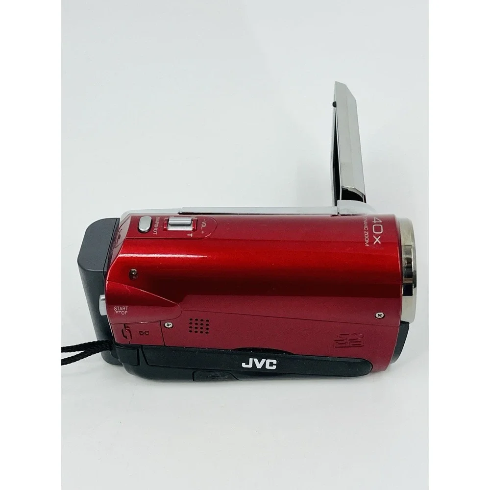 JVC Everio GZ-MS120RU Flash Media Camcorder Red UNTESTED AS-IS